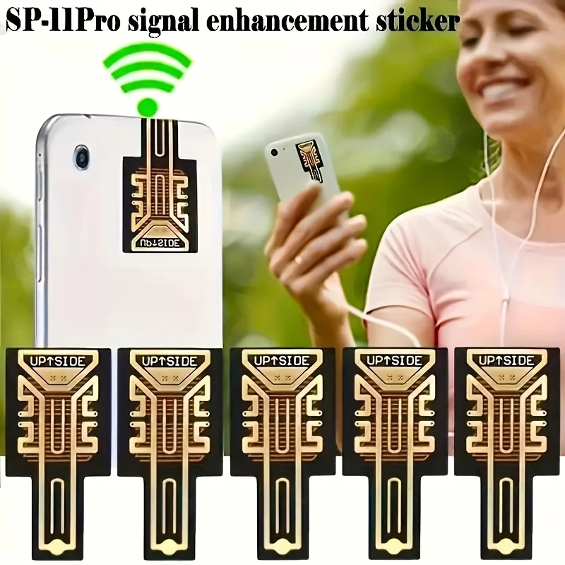 6-piece Portable Mobile Phone Signal Amplifier Sticker Suitable for Suburban and Remote Areas, Improving Communication Stability