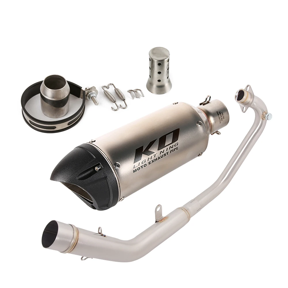 

51mm Motorocycle Full Exhaust Escape System Front Link Pipe With DB Killer Slip On For LIFAN KPT200 2019-2025 KPM200 2021-2025