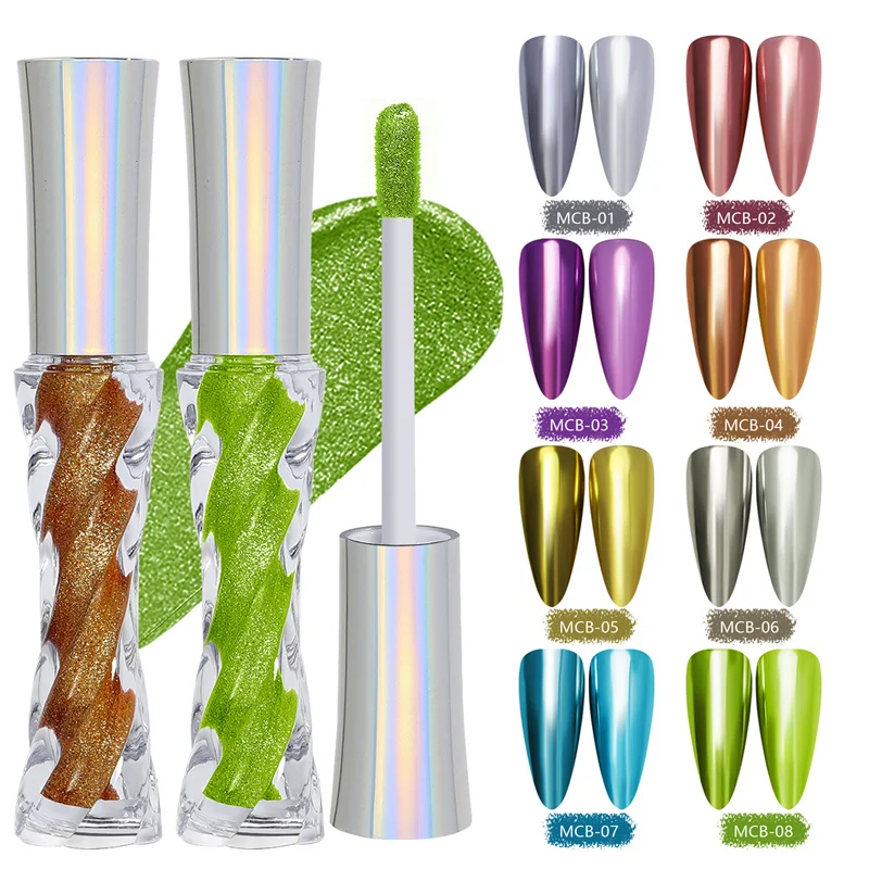 7 colori Nail Fairy Powder Manicure Nail Mirror Powder Liquid Highlight M forniture per unghie e strumenti per Manicure Fairy Aurora