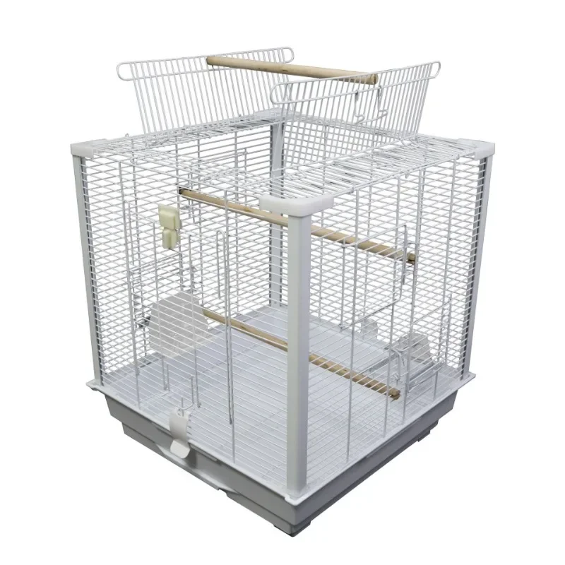 

Deluxe Parrot Bird Cage Large Peony Tiger Skin Profound Phoenix Bird Interactive Parrot Transparent Ornamental B