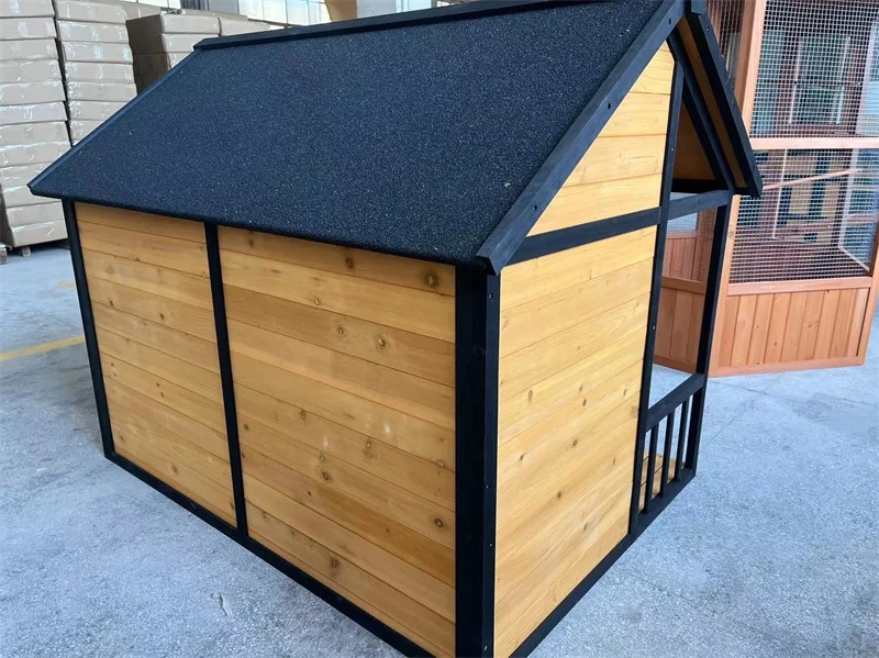 Hot selling outdoor pet kennel dog villa solid wood environmental protection dog house