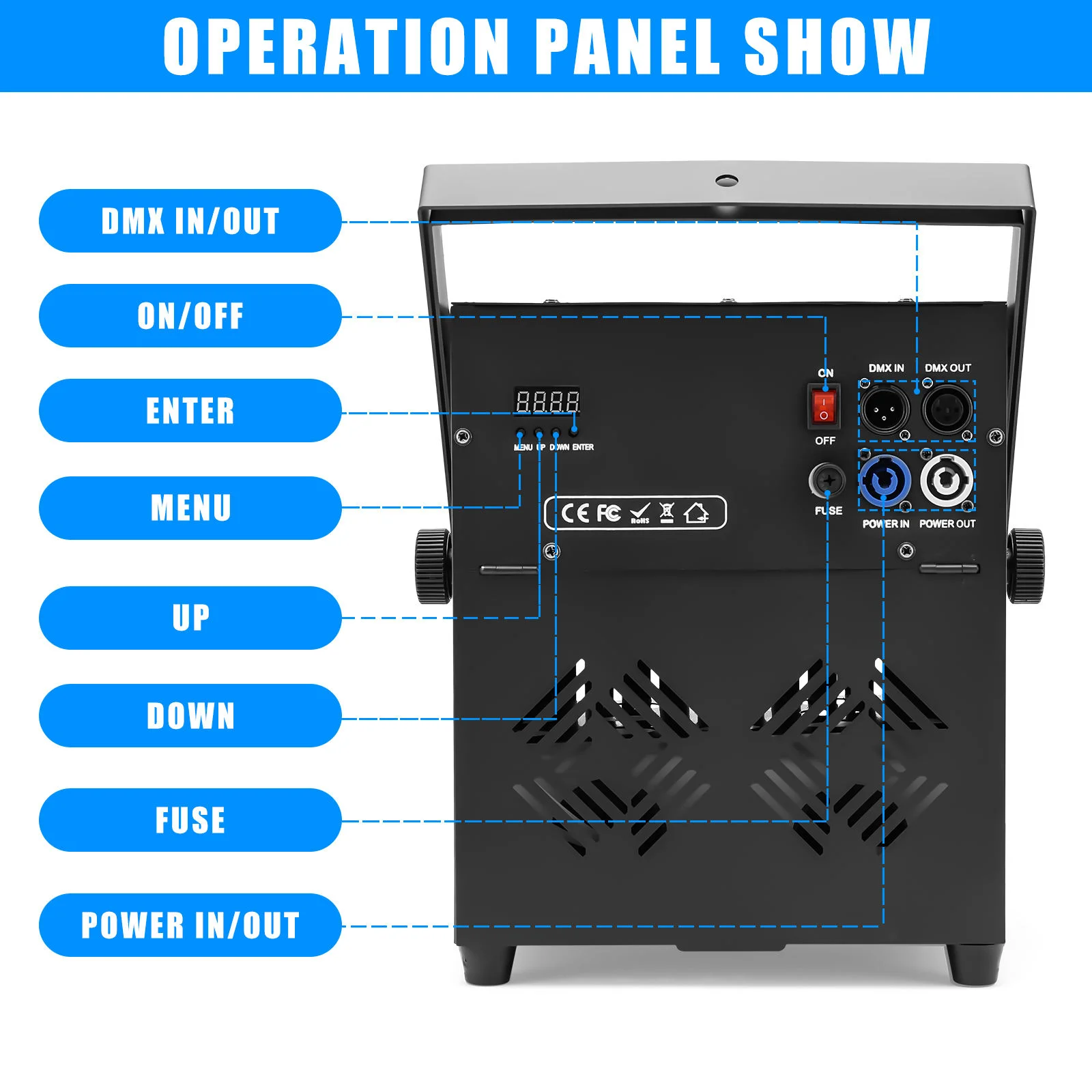 Butoy Mini Smoke Bubbles Machine 600W Wireless Remote Control DMX Bubble Sprayer for Wedding Outdoor Party Dancing Show