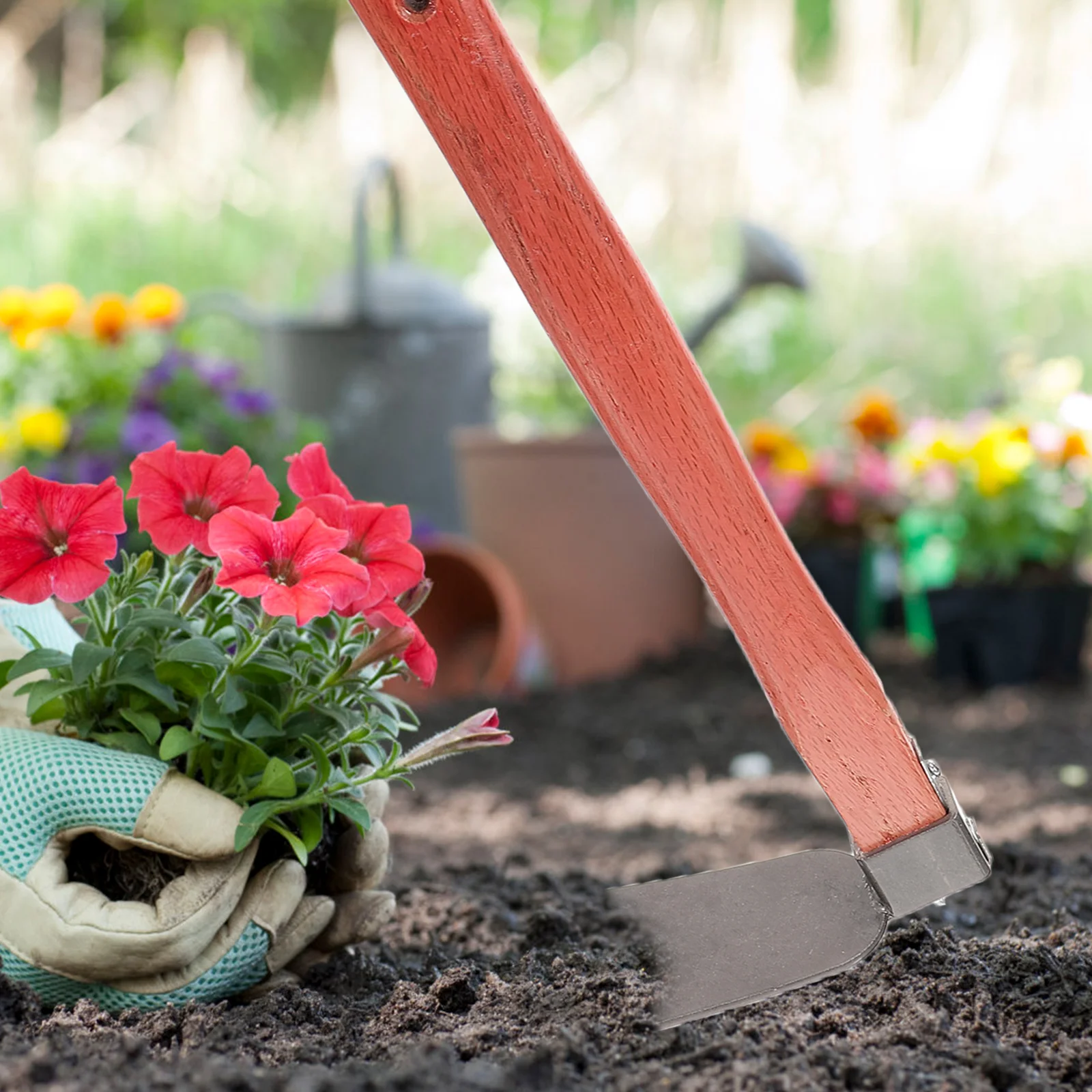 

Мотыга из нержавеющей стали, садовые инструменты, компактный, легкий, прочный, маленький H, инструмент для фермеры овощей, легко чистится, антикоррозийный, на открытом воздухе