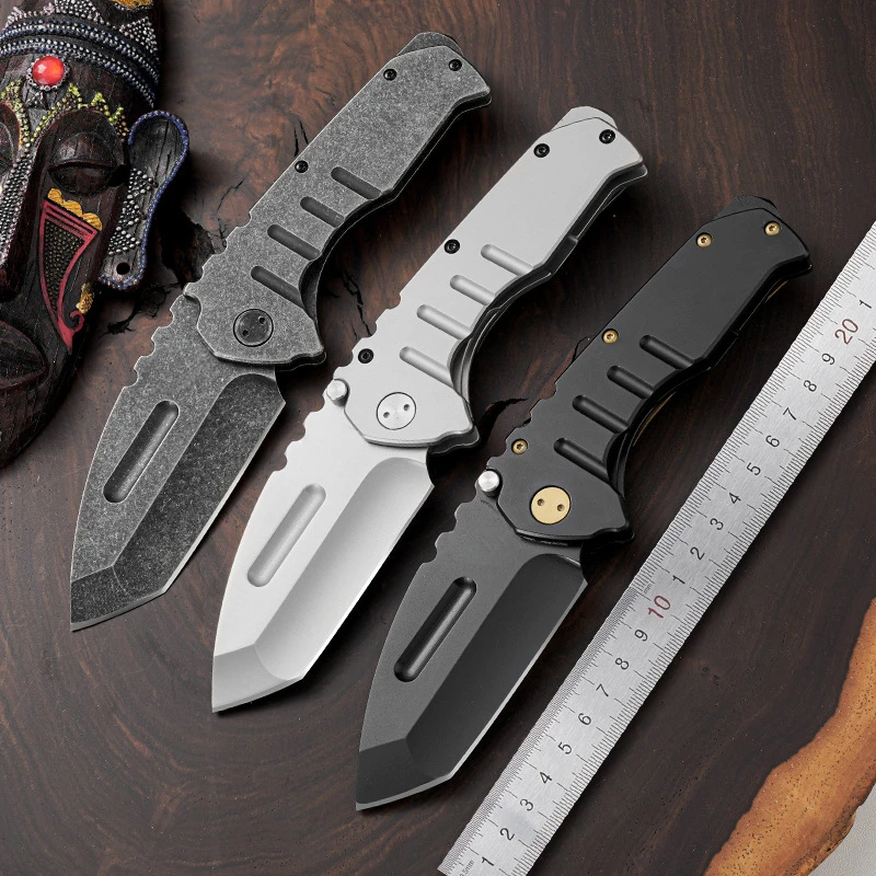 

Portable Self-defense Camping Outdoor Folding Knife D2 Blade Steel Handle Hunting Survival Tactica Utility Knives EDC Tools