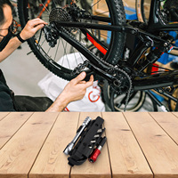 Multifunctional Tool Ratchet Wrench Set Repair Scenarios Compact Storage Bag Compatible With Scooters For Mountain Bike