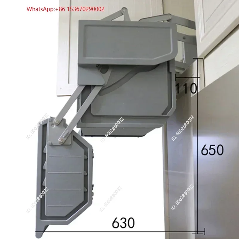 Double Pull Down Basket Kitchen Cabinet Accessories Pantry Organizer Magic Collector