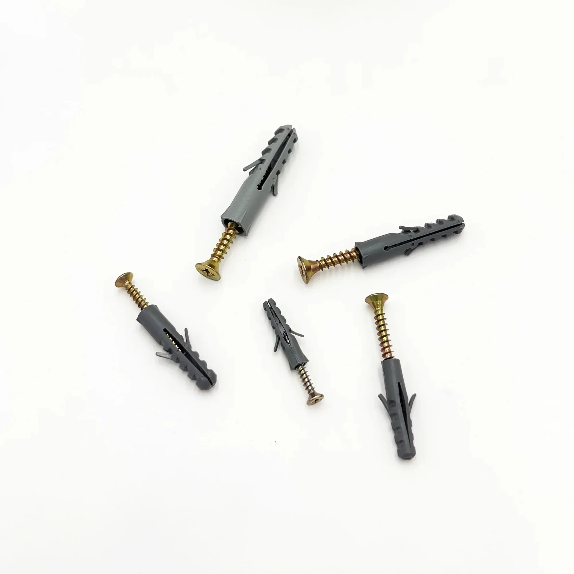 Hyper Tough 182-Piece 1-Inch, Multi-Size, Zinc Plated Winged Anchor dan Screw Kit dengan Clear Storage Case, 5511