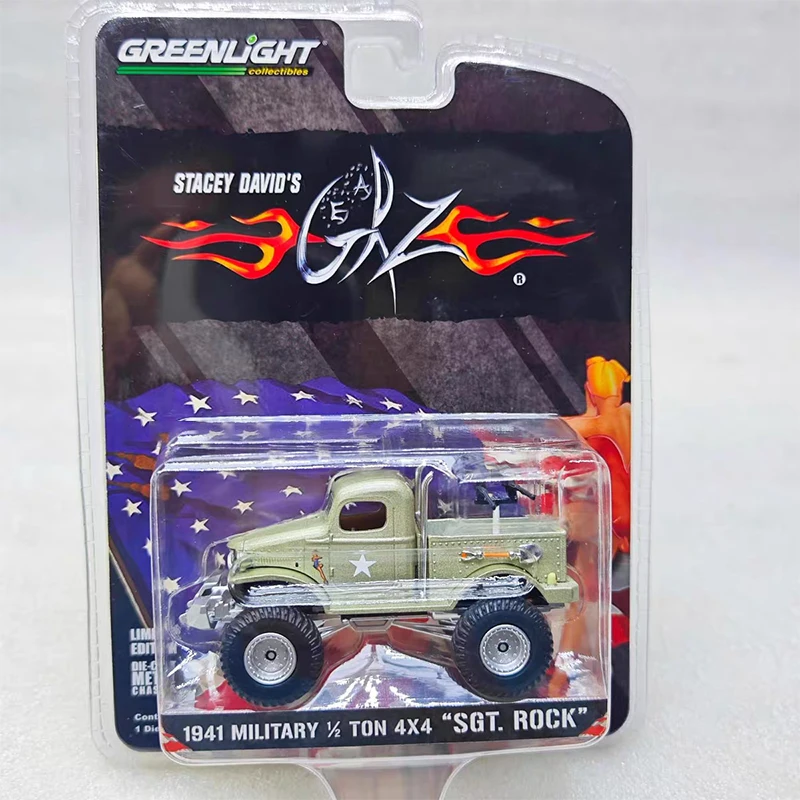 Greenlight 1:64 1941 MILITARY 1:2 TON 4X4 Military Truck 51013 Series Diecast Model Alloy Car Child Gift Collect Ornaments