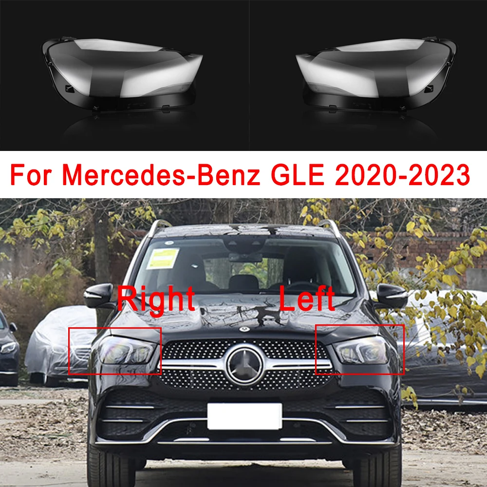 

Car Headlight Cover For Mercedes-Benz GLE 2020 2021 2022 2023 Car Parts Headlamp Shell Car Left/Right Side Transparent Lampshade