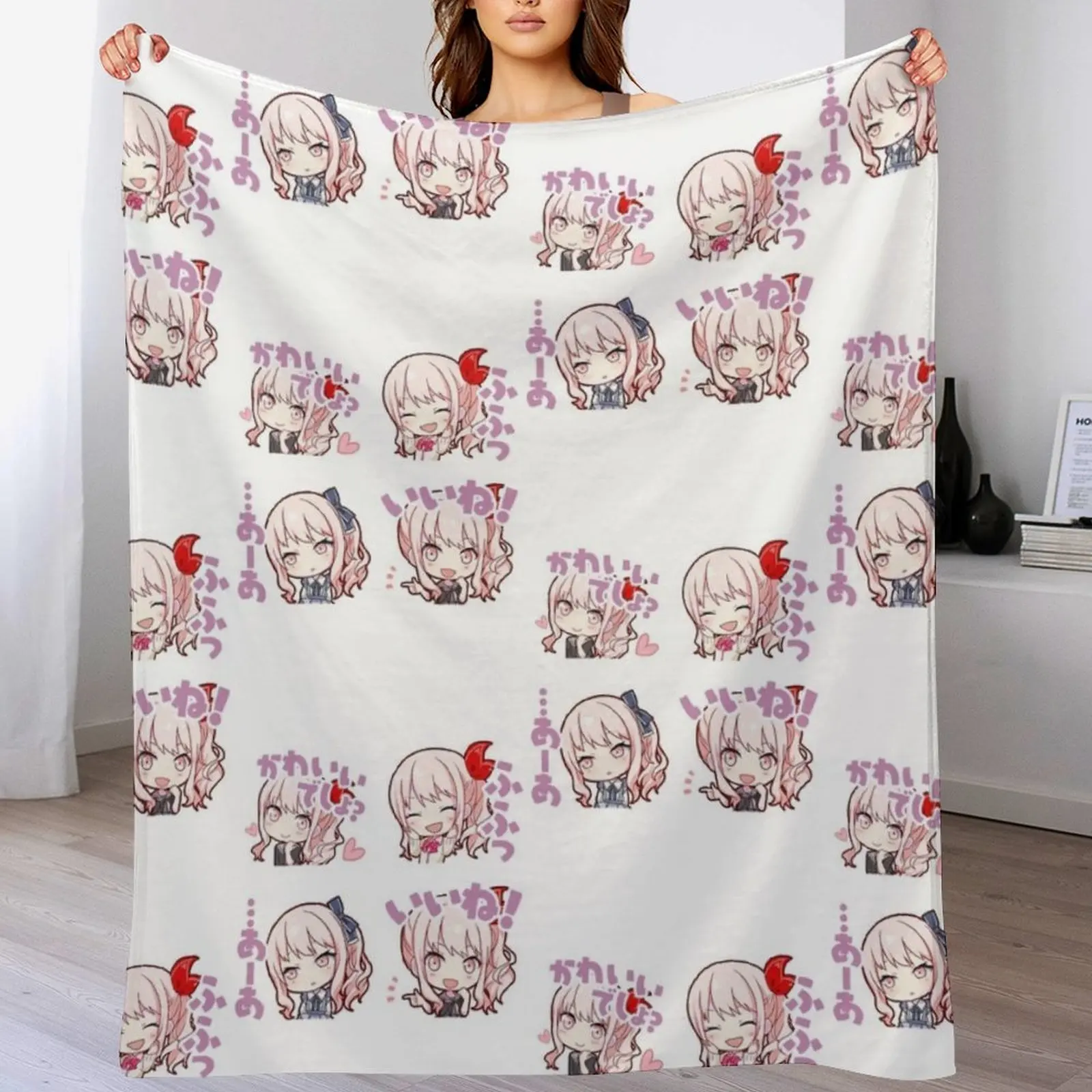 

Project Sekai anime, mizuki akiyama project sekai Throw Blanket Fluffy Cozy Throw Blanket for Home Decor