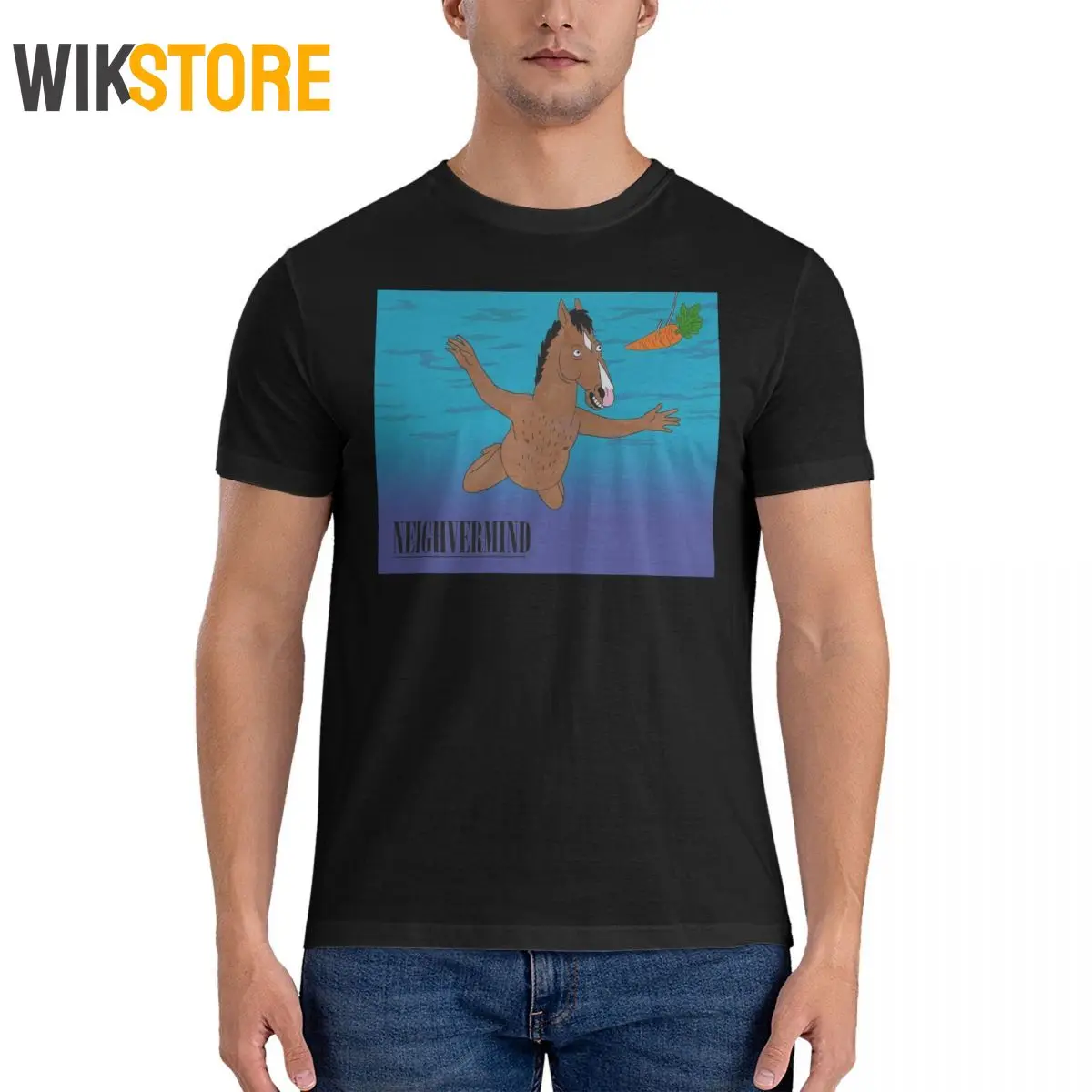 Men Looking For T Shirt B-BoJack Horsemans Cotton Clothes Vintage Short Sleeve Crewneck Tees Adult T-Shirts Women Male T Shirts