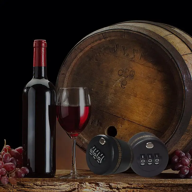 Cerradura de combinación de contraseña de botella de plástico, tapón de vino, dispositivo de tapón al vacío, preservación para muebles, casillero de número de Hardware