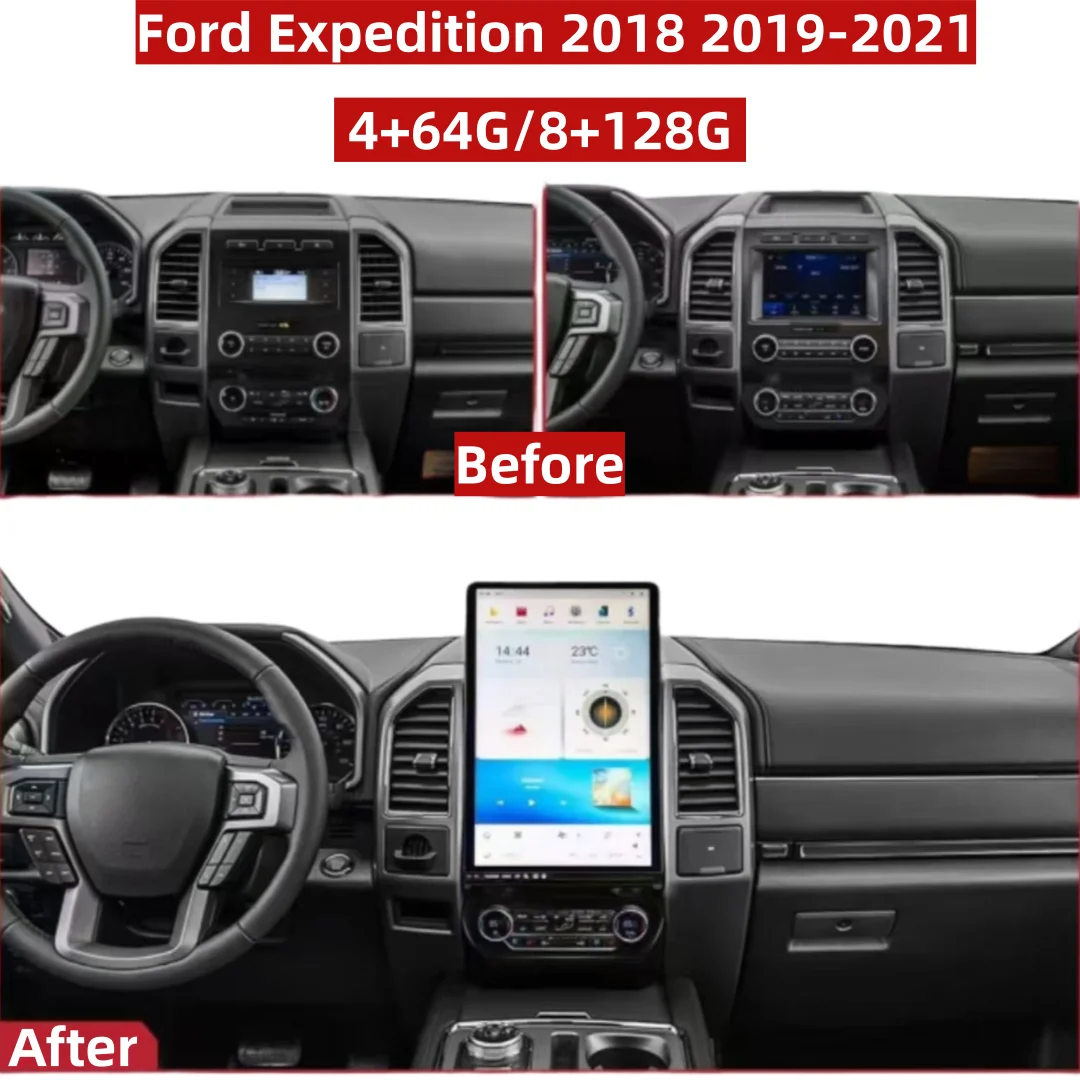 

J 16.8inch HD Big Screen Car Radio For Ford Expedition F150 2018-2021 Auto Stereo Multimedia Video Player GPS Navigation Carplay
