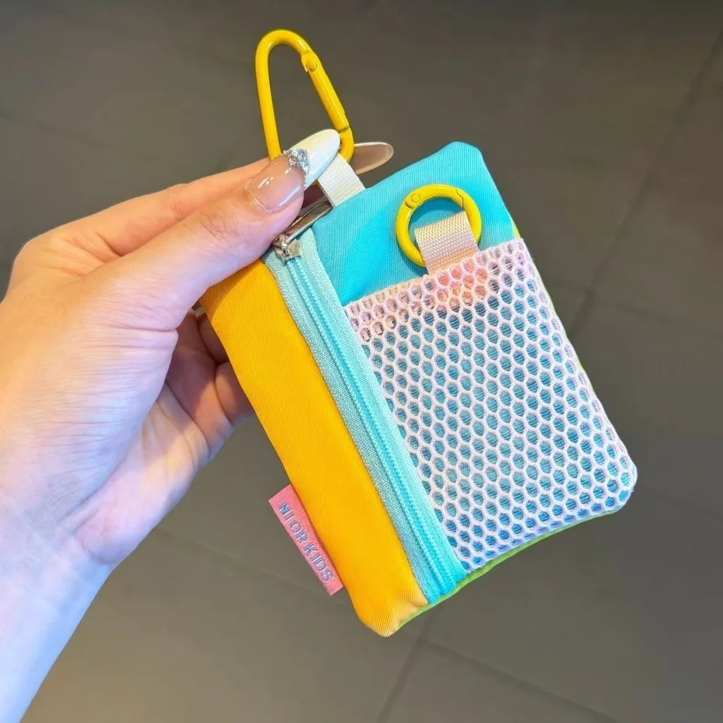 Mini Storage Bag Zipper Mesh Mini Pouch Storage Pouch Key Chain Small Small Wallet For Lipstick Shopping Outdoor Play