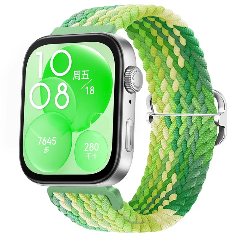 Einstellbare Nylon Geflochtene Schleife Strap Für Huawei Uhr Fit 3 Elastizität Armband Armband Für Huawei Uhr Fit 3 Band Zubehör