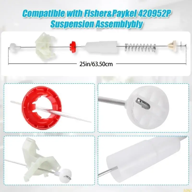 A0NC ABS Stabilizer Set Easy Setup Plastic Texture Suitable for Load Washers