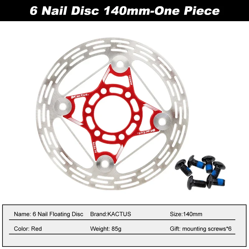 UltraLight 140 160 mm Heat Dissipation Mountain Bicycle Brake Disc Cooler Cooling Floating Rotor 6 Bolt Middle Lock Disc