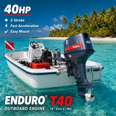 2-Stroke Outboard Motor 15HP 40HP  Marine Boat Engine Short Long Shaft for Fishing and Marine Use