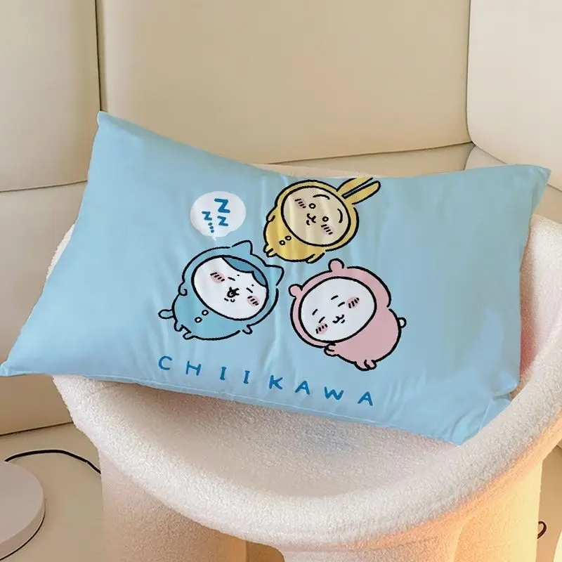 Anime Cartoon Kawaii Chiikawa Bolster Rectangle Room on The Bed Pillow Sofa Mounted on A Vehicle Cushion Soft Comfortable New