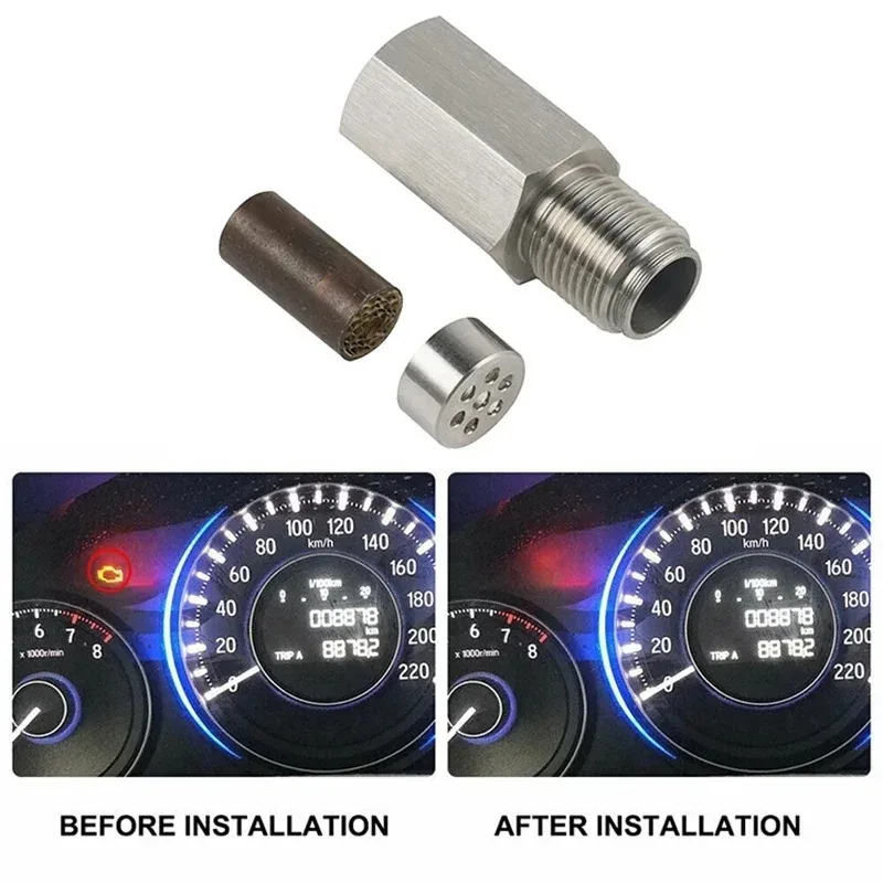 1PC M58mm Oxygen Sensor Adapter for Automobile Engine Lamp Inspection Catalytic Converter Net Gasket Micro Catalytic Repair Too