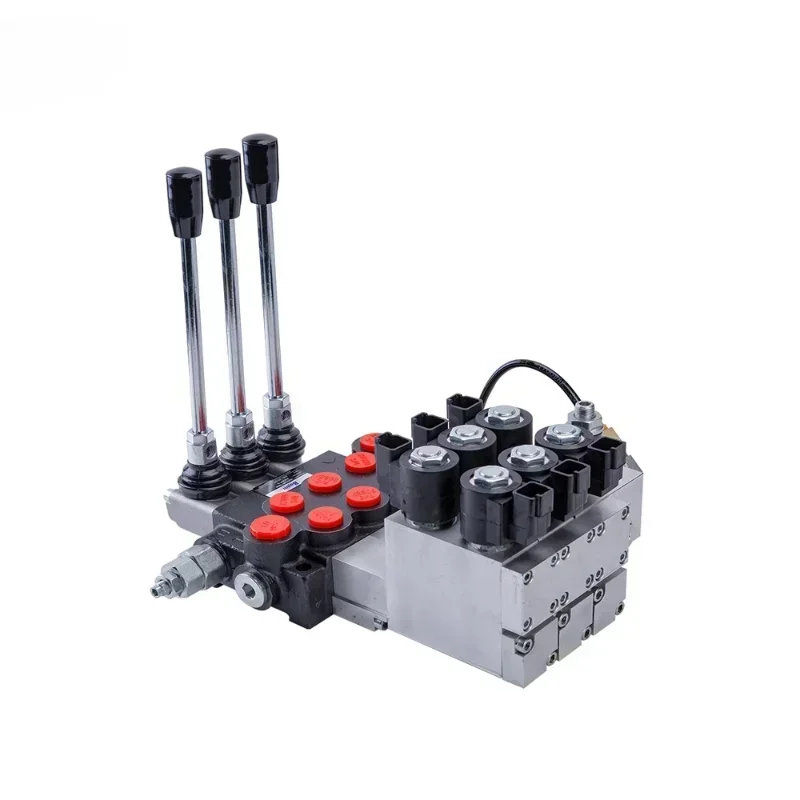 

factory price electric-hydraulic hydraulic valve 80lpm/40lpm electro-hydraulic for agricultural machinery