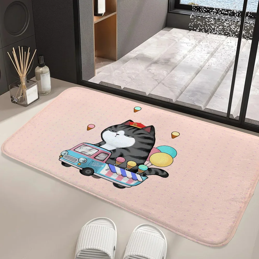 BaZahei Rugs Washable Non-slip Kitchen Rug Friends Living Room Mat Lotso Home Interior Choice Gintame Entrance Door Doormat Foot