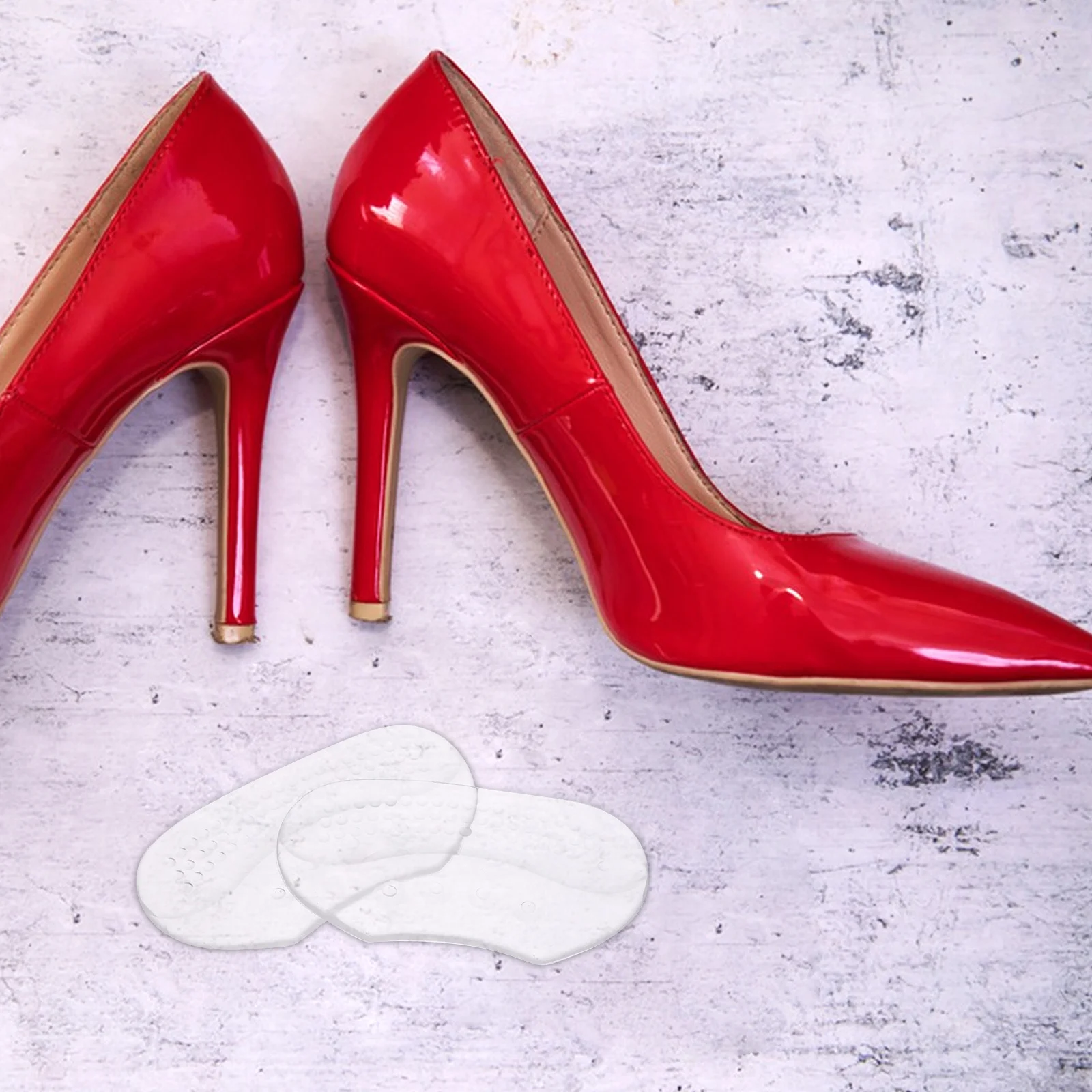 6Pairs Silicone Heel Pads Transparent Anti-Slip Grip for High Heels Blister Prevention Cushion Inserts Women Men Comfortable