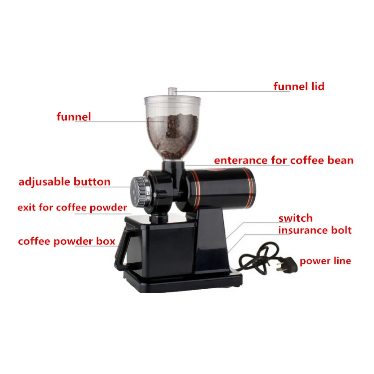 مطحنة القهوة لطحن الفاصوليا التوابل الحبوب المتنوعة الطب العشبي الصيني آلة طحن الطعام الغنية بالميزة #3