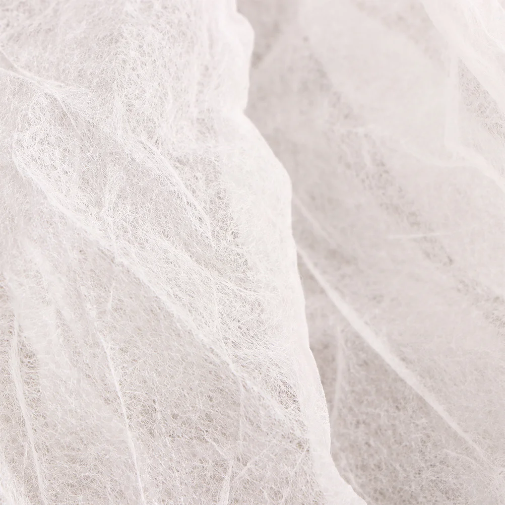 

20pcs Disposable Nonwoven Space Hat One Size Full Head Cover Elastic Band Sanitary Protective Cap For Food Beauty Chemical