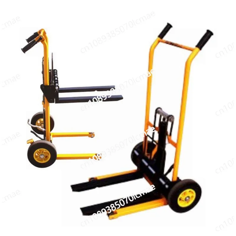 

Universal 200kg Load-bearing Forklift, Portable Manual Handling Stacker, Light and Small Household Lift Truck, Hydraulic Unloadi