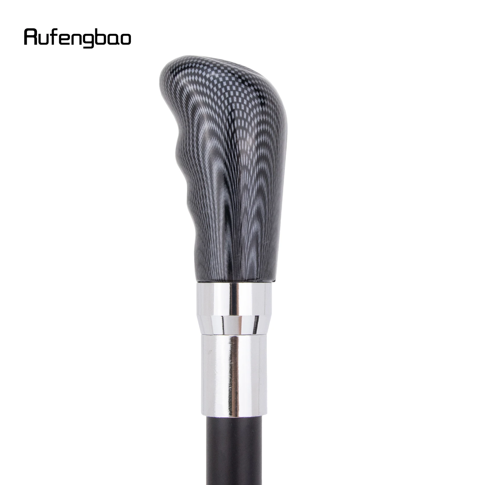 شبكة سوداء فضية عصا المشي موضة عصا المشي الزخرفية شهم أنيقة تأثيري قصب أداء المرحلة قصب 94 سنتيمتر