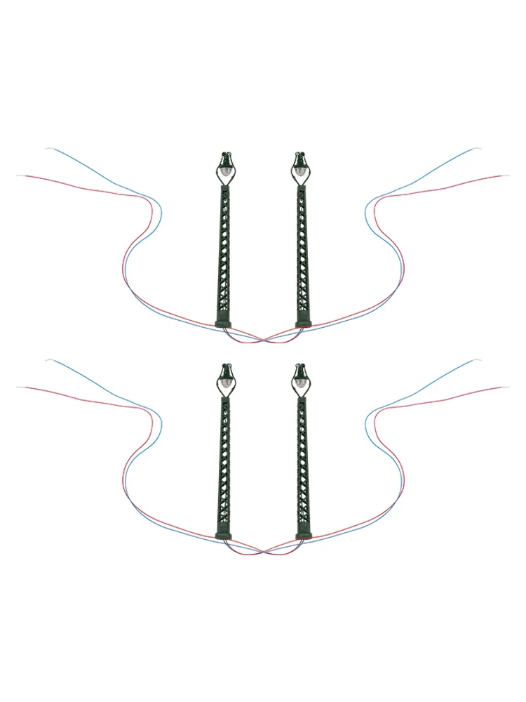 Model Railway Light Brand New 4Pc LED Lights for Model Railway Layouts N Gauge Track Lattice Mast Lights 1 160 Landscape