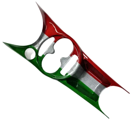 

Shasha Dry Carbon Fiber Central Control Assembly Panel Accessories Decoration Protection for Fiat 500 ABARTH 595 2017+