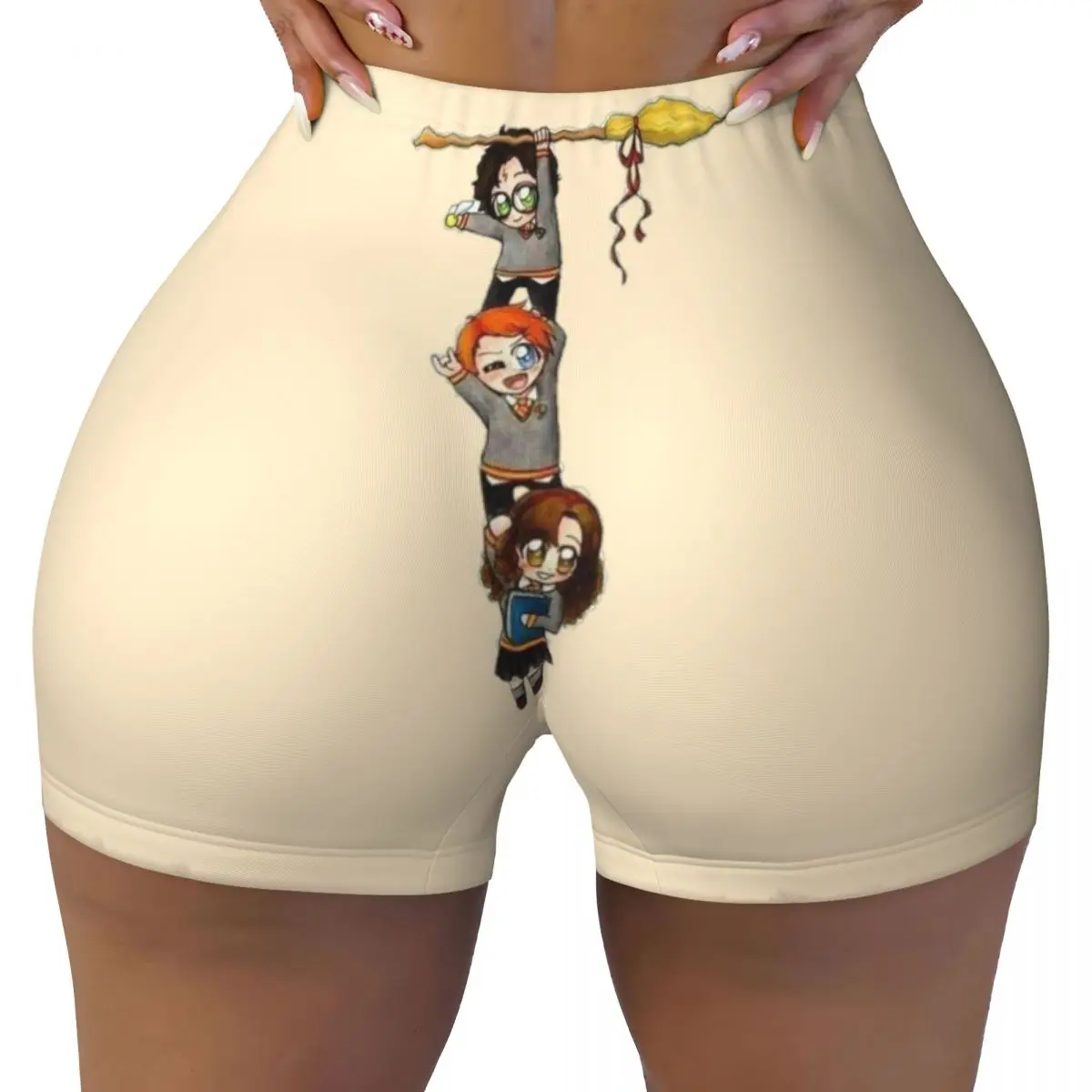 

Custom Women H-Harries Anime Workout Yoga Shorts Magic Movie Gym Athletic Biker Running Shorts