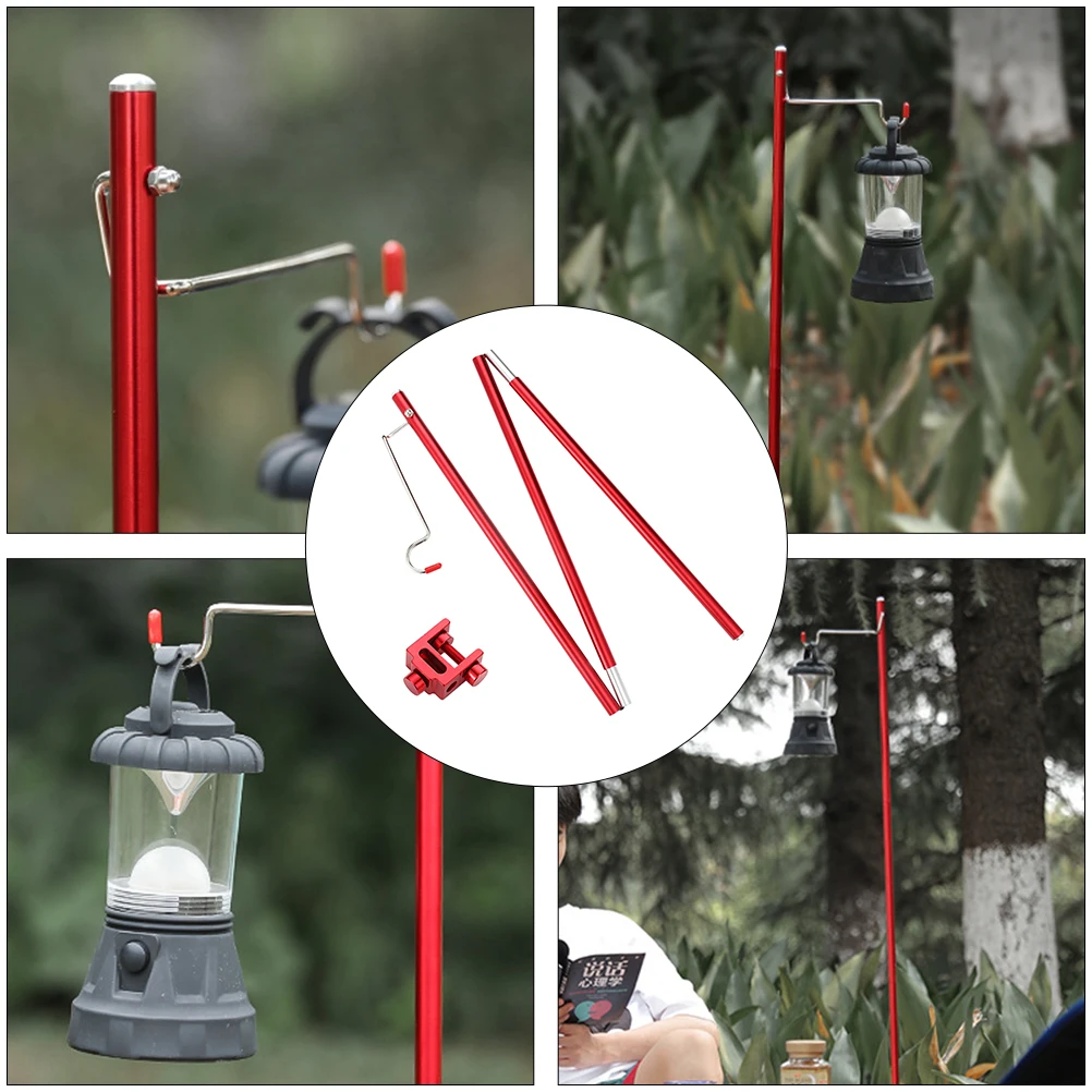 

Camping Table Lamp Pole Light Stand Outdoor Folding Lantern Poles Small Lights Aluminum Alloy Portable