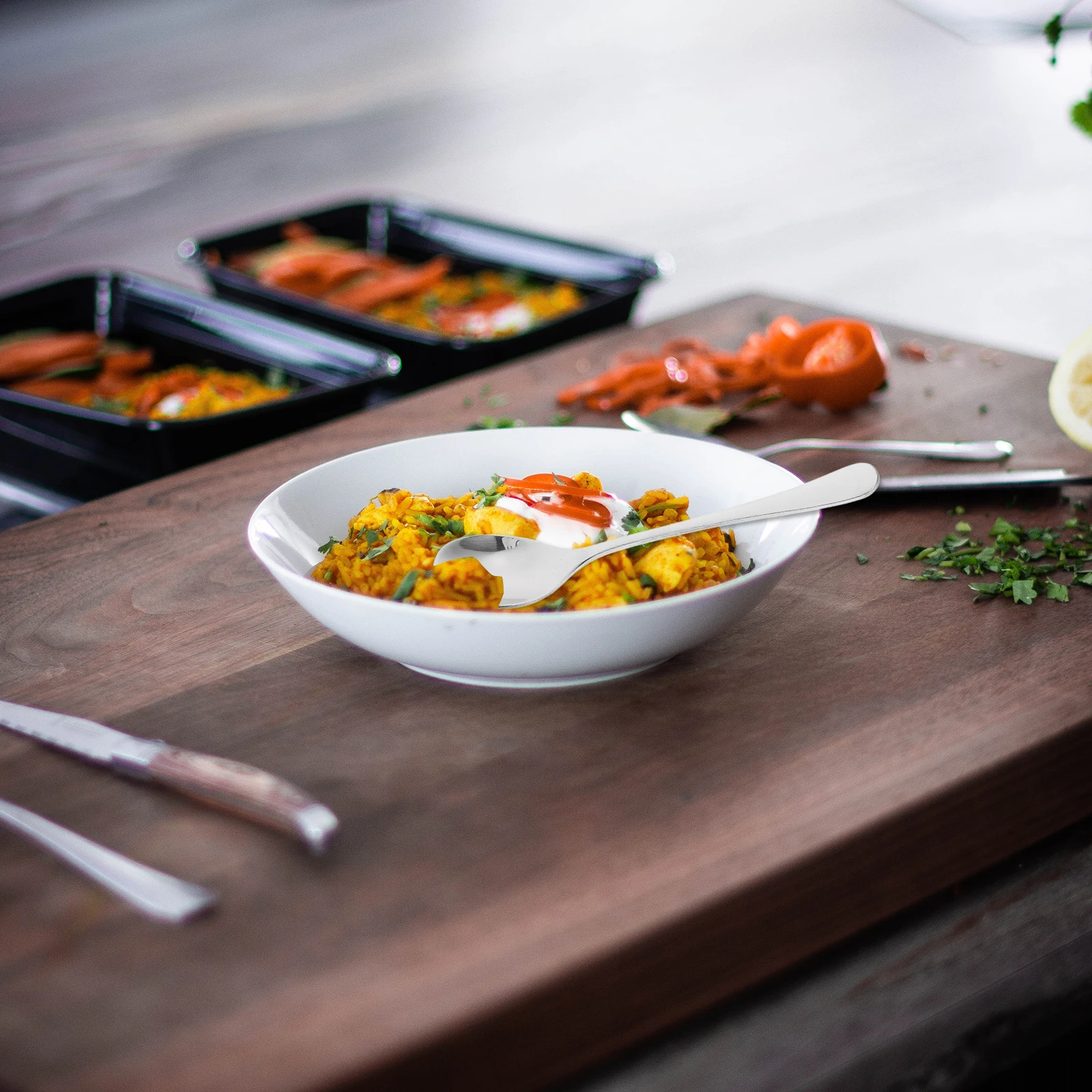 

6pcs Stainless Steel Serving Spoons Thickened Long Handle Soup Spoon Set Metal Kitchen Utensils For Coffee Desserts