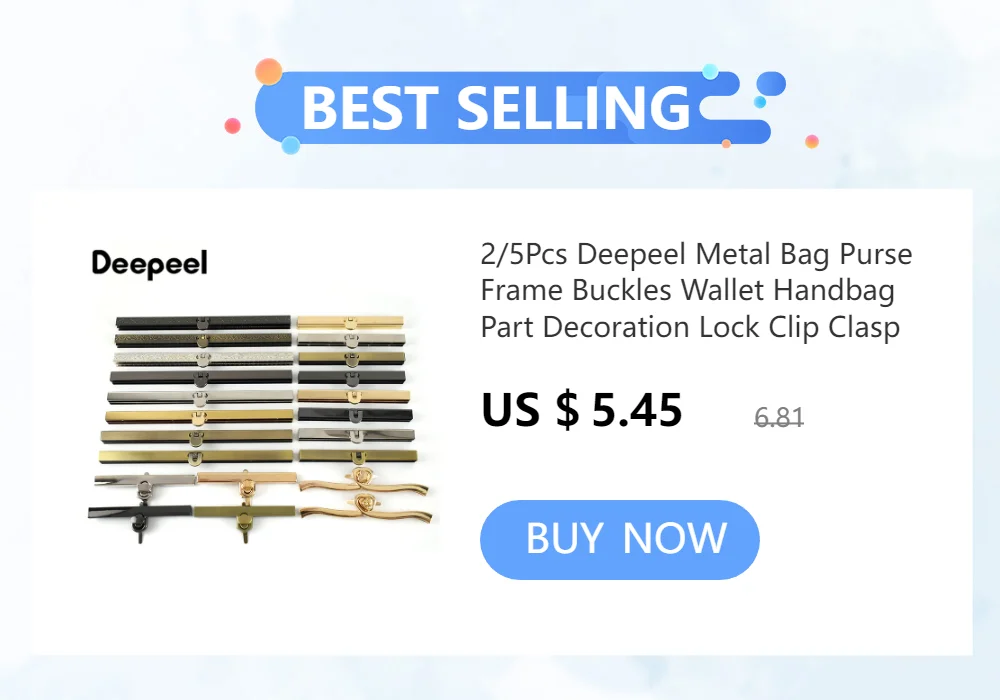2/5Pcs Deepeel 40X45mm Metal Snap Lock Handbag Clasps Closure Buckle DIY Purse Twist Turn Locks Bags Replacement Accessories