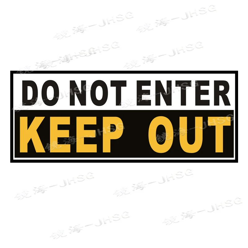 Keep Out Do Not Enter Car Decal Funny Warning Sticker Waterproof Vinyl for Car Window Door Bumper Truck Auto Decor