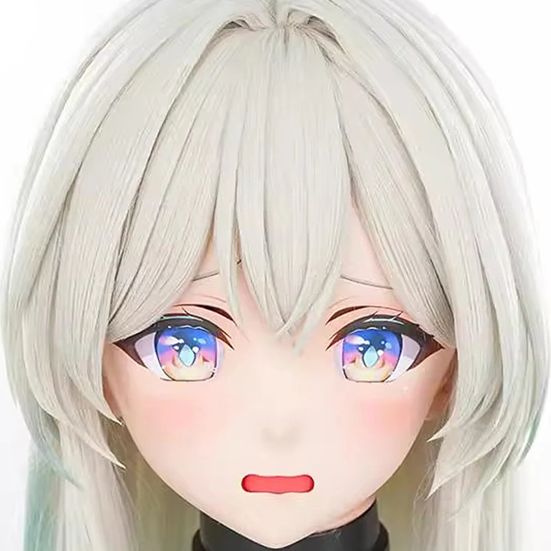 Handmade Customize Full Headband Lock Masks Doll Cartoon Character Cosplay Kigurumi Masks Resin Japanese Anime Kigurumi Masks