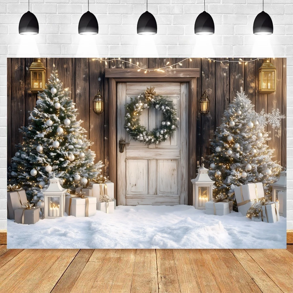 الشتاء عيد الميلاد التصوير خلفية مستودع ندفة الثلج شجرة عيد الميلاد ديكور الاطفال عطلة حفلة صورة خلفية استوديو