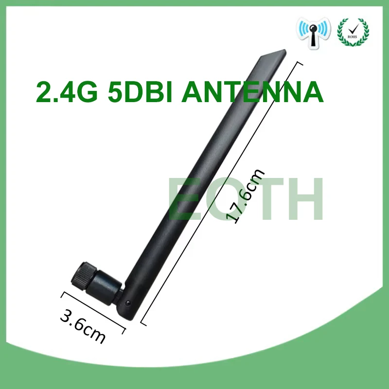 2,4-GHz-Hochleistungs-Außenantenne, wasserdicht, verlustarmes Verlängerungskabel, SMA, große Reichweite für Notfallalarmsysteme für Senioren – Detail 5