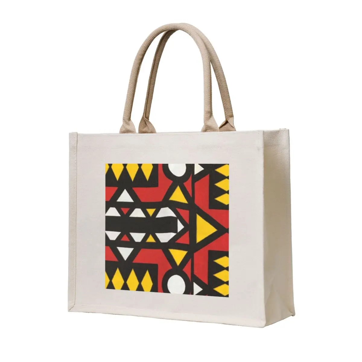 

Classic Red Angolan Samakaka Print Tote Bag personalized tote shopper bag woman shopper bag women canvas