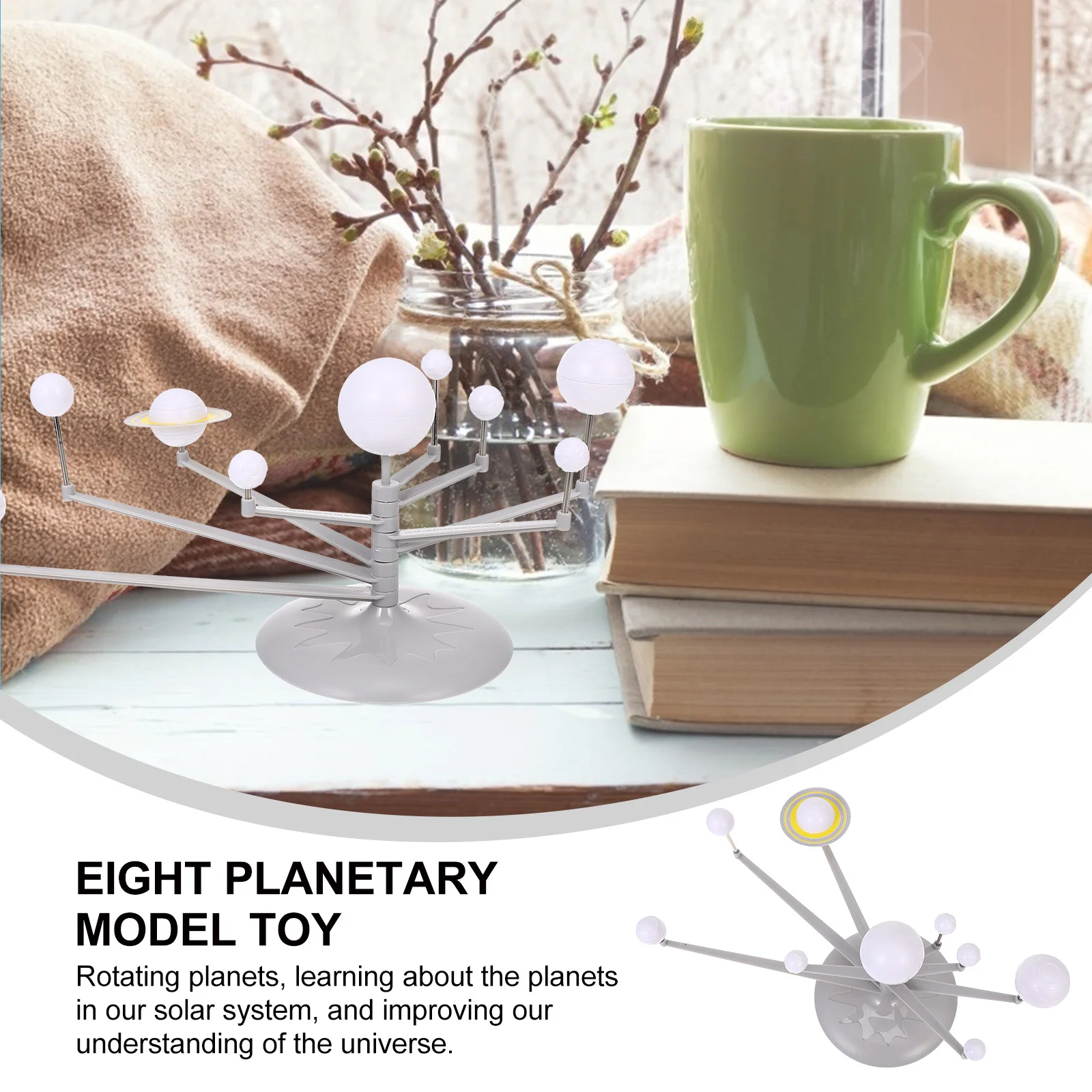 

1 set 1 Set Solar System Educational For Kids Rotation Planets Eight Planetary Model Astronomical Science Experiment