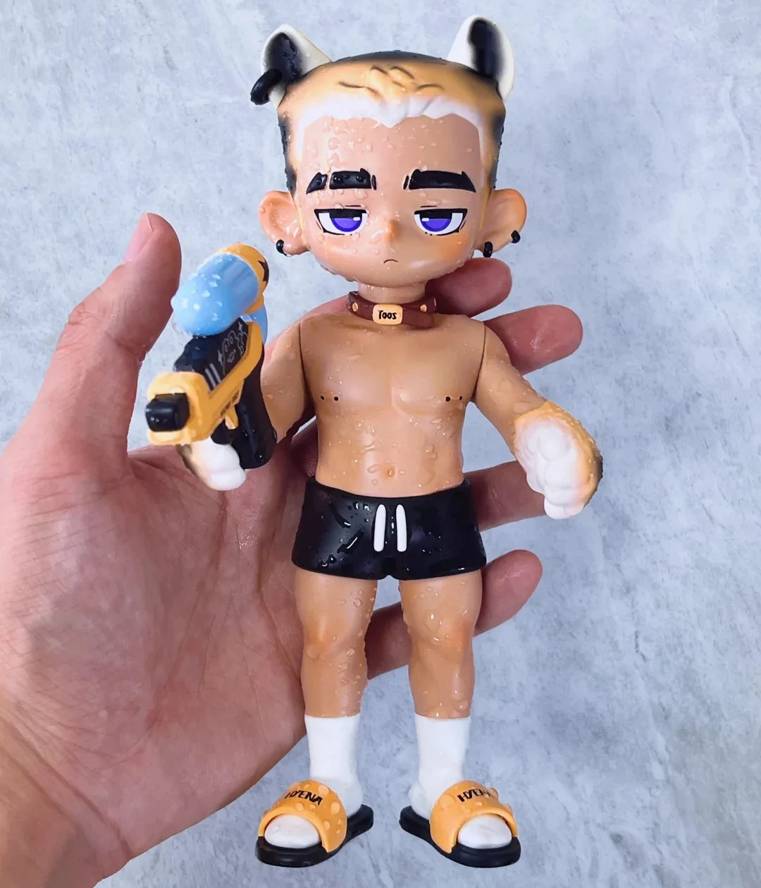 

Toos Doberman Rescue Team Figure Wild Cool Boy Masculinity Doll Beefcake Guy Art Collection Designer Studio Accompany Gift