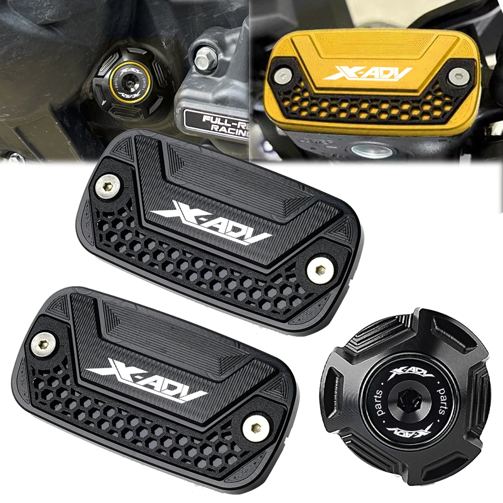 Misura Per Honda X-ADV X ADV XADV 750 XADV750 2017-2024 2025 CNC Moto Freno Frizione Serbatoio Coperchio del Fluido Tappo Olio Motore Tappi
