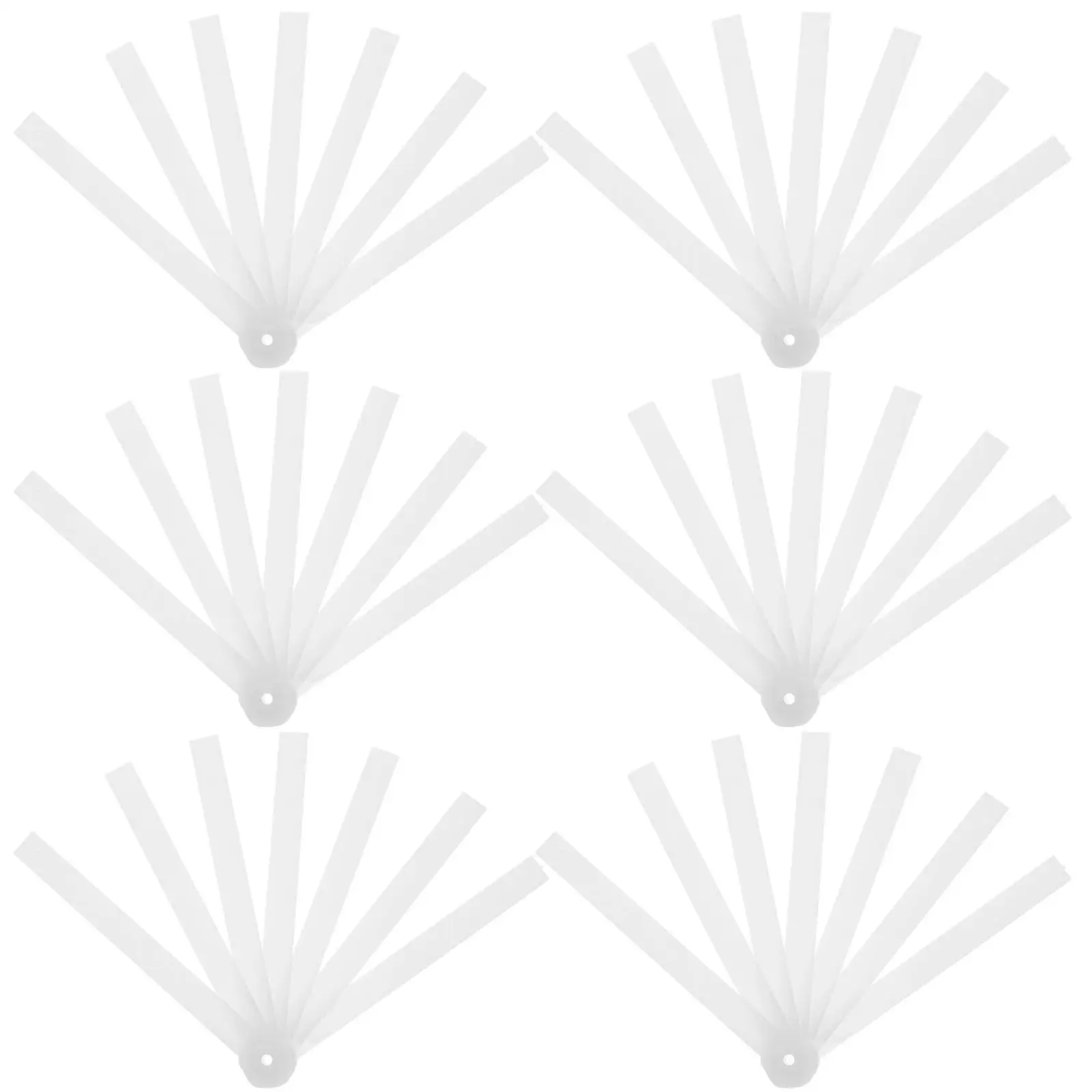 10pcs Folding Handle Japanese Style Folding Fan Frame Frame Bride Handheld Plastic Fan Material Kit Wedding Party