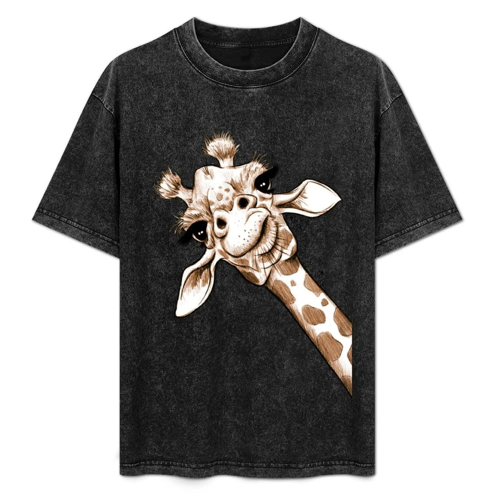 

Sketch Giraffe Art T-Shirt gifts for boyfriend cotton man t-shirts men t shirt