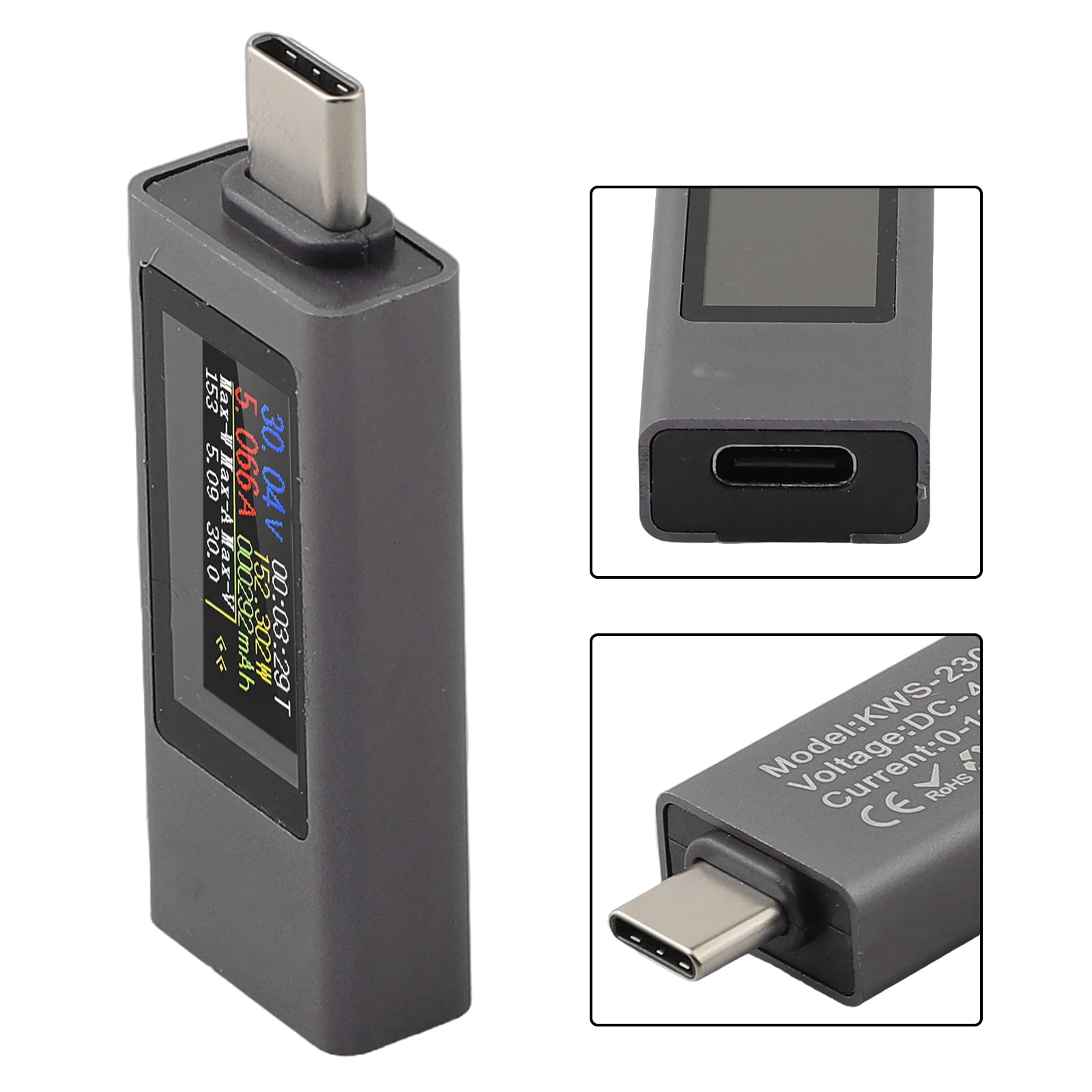 240W USB Tester Phone Charging Tester Capacity Record Charging Measurement Power-off Data Saving Real-time Charging Detection