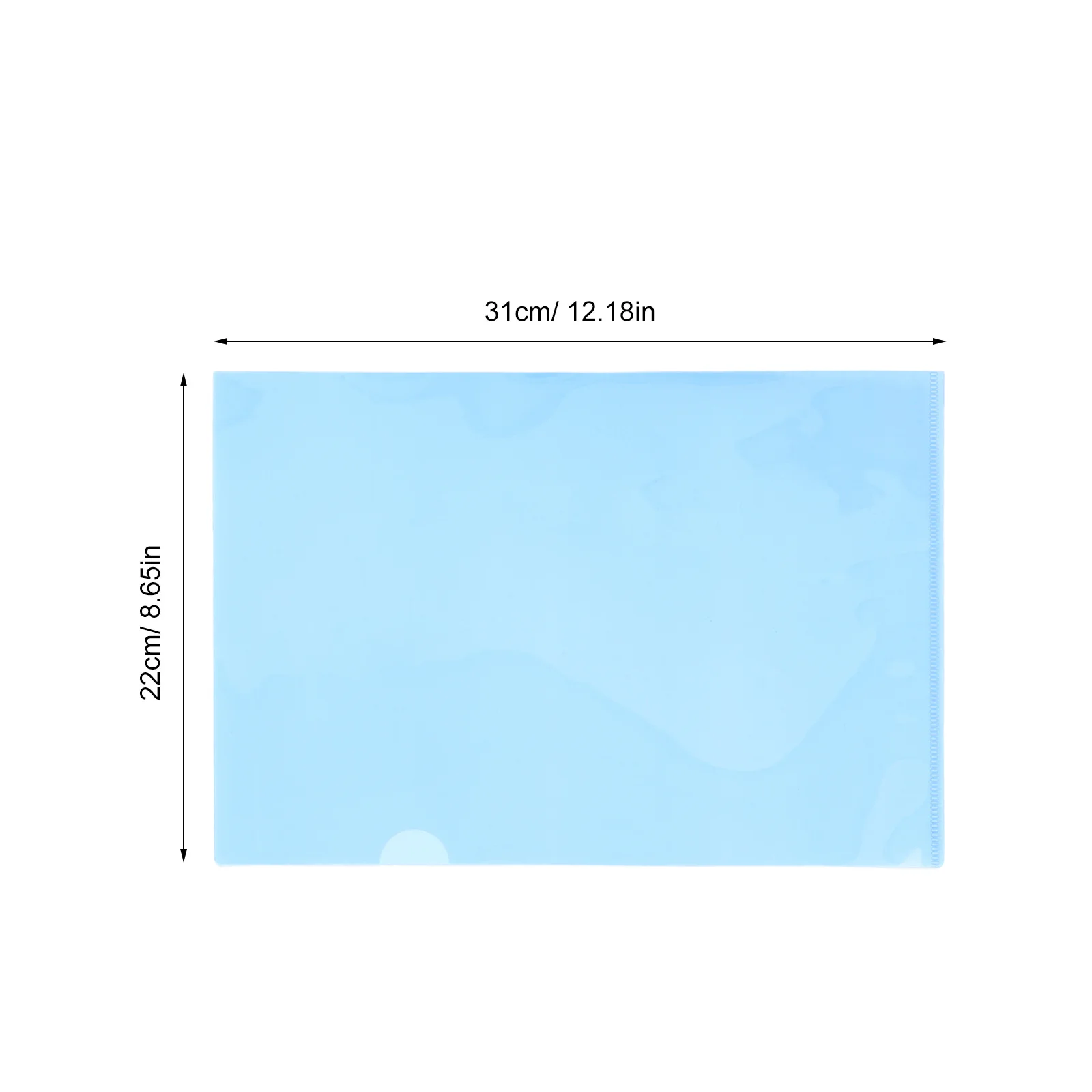30 قطعة من المجلدات البلاستيكية مقاس A4 منظم المستندات على شكل حرف L لتخزين المكتب المدرسي وأكمام مجلد الملفات وجيوب المشروع باللون الأزرق #4