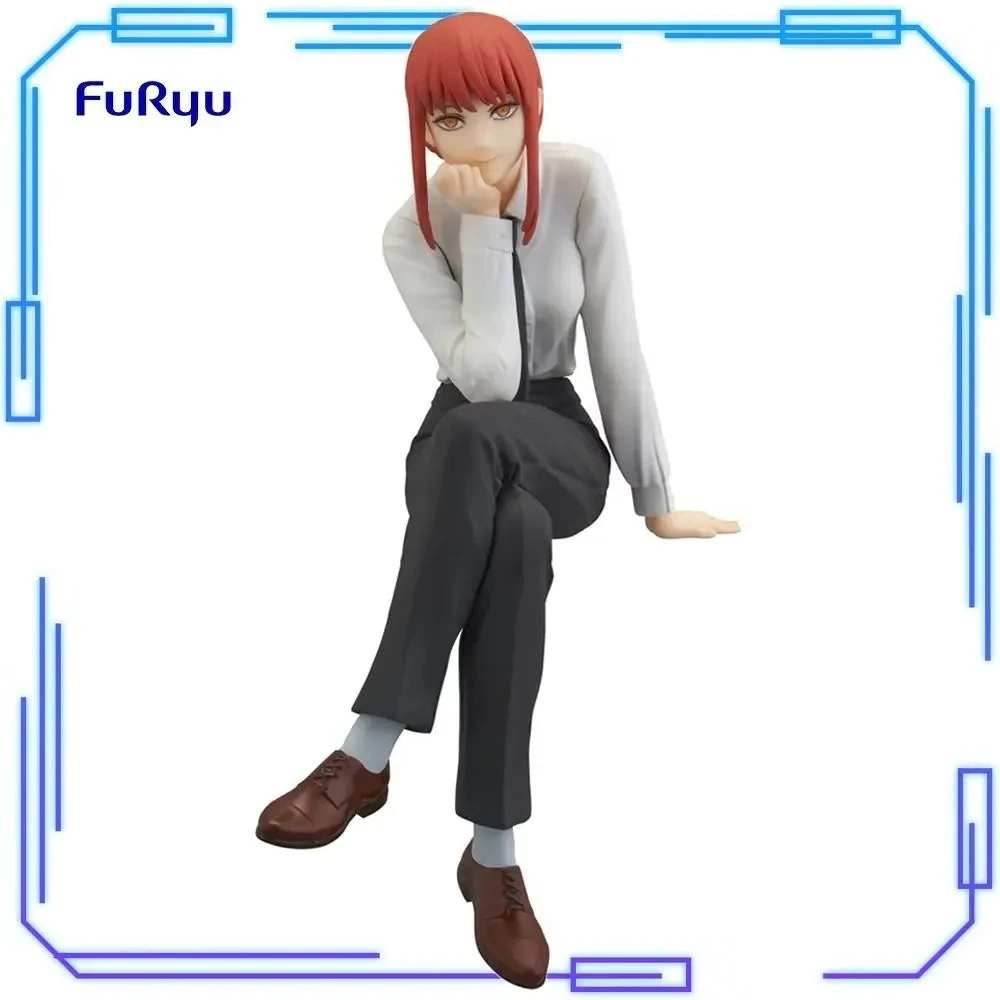 

In Stock FuRyu Original Genuine Noodle Stopper Figure Chainsaw Man Makima 14cm Collections Model Toy Figures Birthday Gift